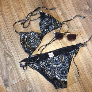 Billabong Black String Bikini